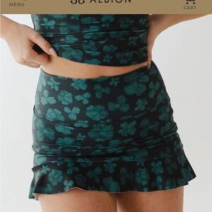 Albion Fit Sea Petal High Waisted Swim Skirt